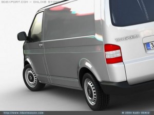 vw transporter van 3D 모델