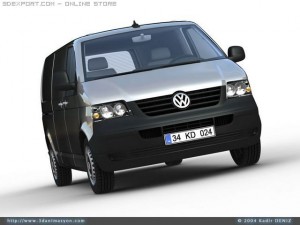 vw transporter van 3D 모델