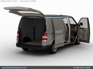 vw transporter van 3D 모델