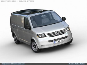 vw transporter van 3D 모델