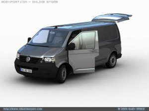 vw transporter van 3D 모델