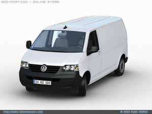 vw transporter van 3D 모델