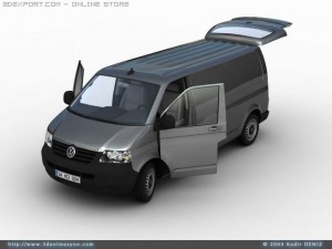 vw transporter van 3D 모델