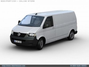 vw transporter van 3D 모델
