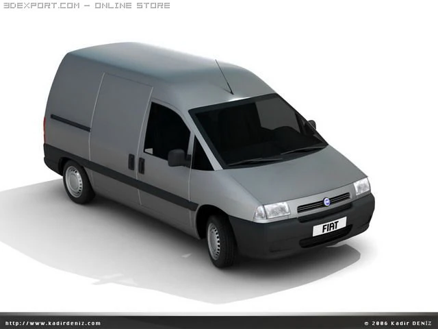 fiat scudo 3D Model .c4d .max .obj .3ds .fbx .stl .blend 