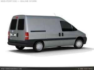 fiat scudo 3D 모델