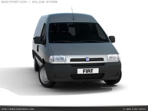 fiat scudo 3D 모델
