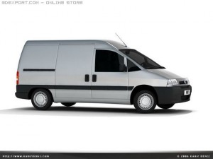 fiat scudo 3D 모델