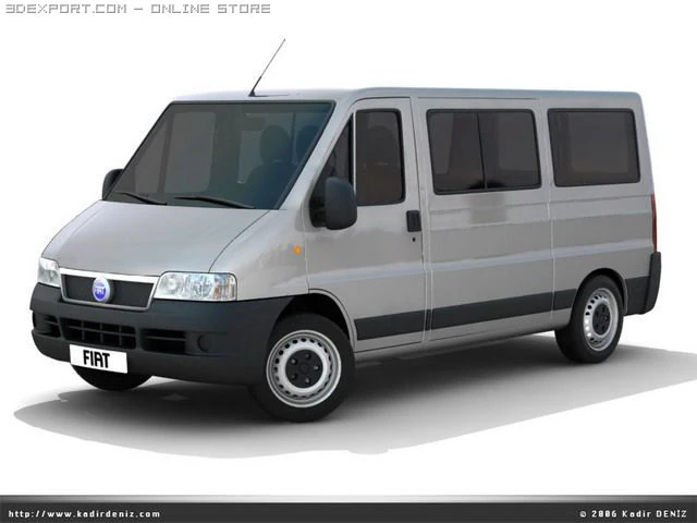 fiat ducato pack 3 models 3D Model .c4d .max .obj .3ds .fbx .stl .blend 