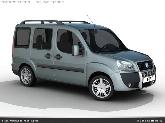 fiat doblo premio 3D Model .c4d .max .obj .3ds .fbx .stl .blend 