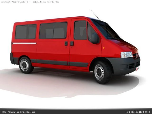 citroen jumper pack 3 models 3D Model .c4d .max .obj .3ds .fbx .stl .blend 