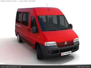 citroen jumper pack 3 models 3D Model