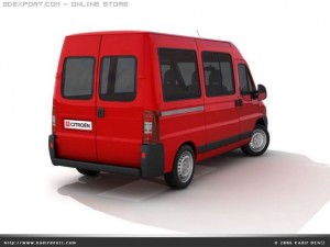 citroen jumper pack 3 models 3D Model