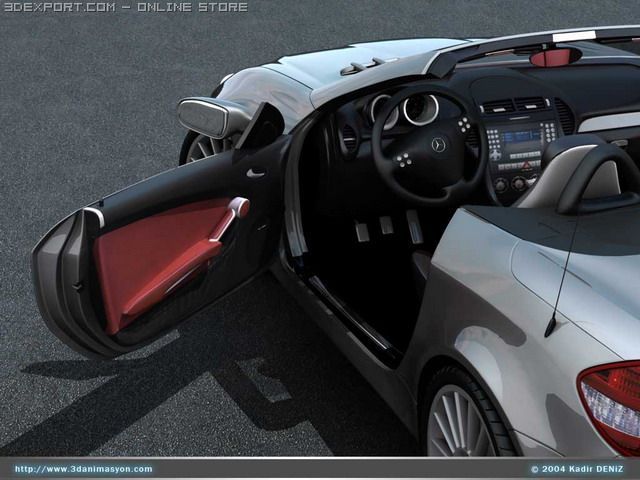 mercedes slk 3Dモデル .c4d .max .obj .3ds .fbx .stl .blend 