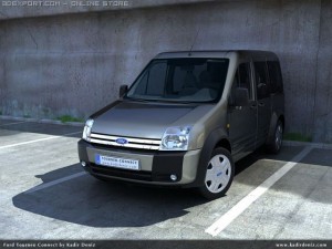 transit connect 2007 Model 3D