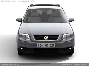vw touran3 3D Model