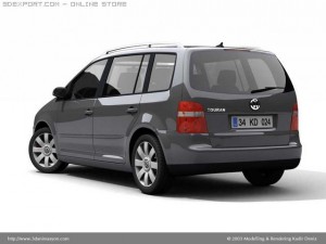 vw touran3 3D Model