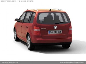 vw touran3 3D Model