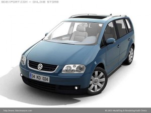 vw touran3 3D Model
