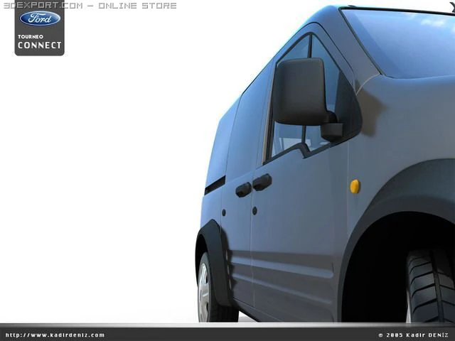 transit connect3 3D Model .c4d .max .obj .3ds .fbx .stl .blend 