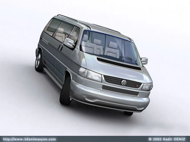 vw transporter 3 3D Model .c4d .max .obj .3ds .fbx .stl .blend 