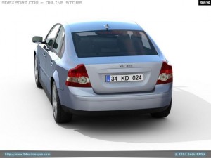 volvo s40 3D 모델