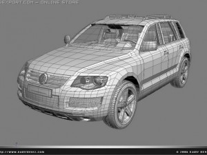 vw touareg Model 3D
