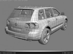vw touareg Model 3D