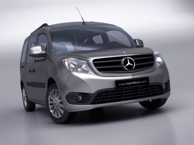 mercedes citan 2013 3D 모델 .c4d .max .obj .3ds .fbx .stl .blend 
