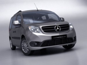 mercedes citan 2013 low poly 3D Model