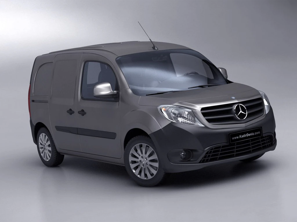 mercedes citan van 2013 3D Model .c4d .max .obj .3ds .fbx .stl .blend 
