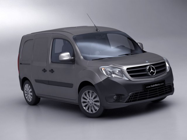 mercedes citan van 2013 low poly 3D 모델 .c4d .max .obj .3ds .fbx .stl .blend 