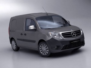 mercedes citan van 2013 low poly 3D Model