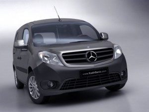 mercedes citan van 2013 low poly 3D 모델