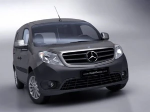 mercedes citan van 2013 low poly 3D Model