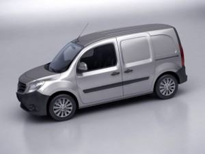 mercedes citan van 2013 low poly 3D 모델
