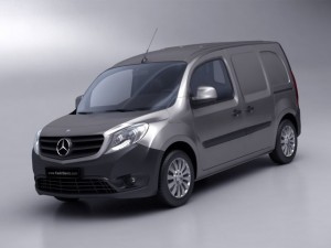 mercedes citan van 2013 low poly 3D 모델