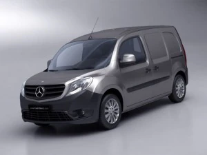 mercedes citan van 2013 low poly 3D Model