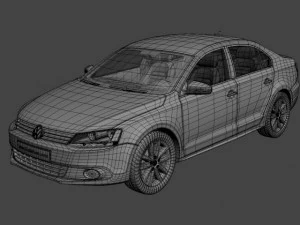 volkswagen jetta 2012 3D Model