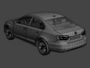 volkswagen jetta 2012 3D Model
