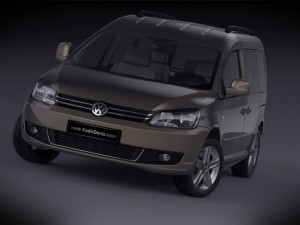 volkswagen caddy kombi 2012 Model 3D