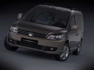 volkswagen caddy kombi 2012 Modelo 3D