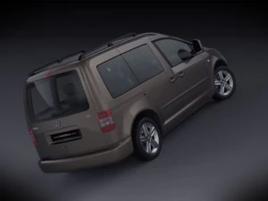 volkswagen caddy kombi 2012 3D Model