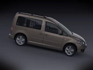 volkswagen caddy kombi 2012 3D Model