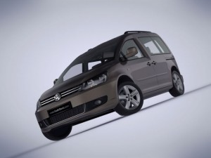 volkswagen caddy kombi 2012 3D 模型