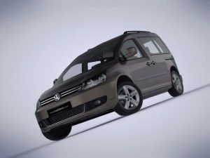 volkswagen caddy kombi 2012 3D Model