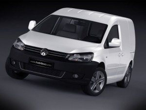 volkswagen caddy van 2012 3D Модель