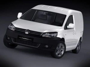volkswagen caddy van 2012 3D Model