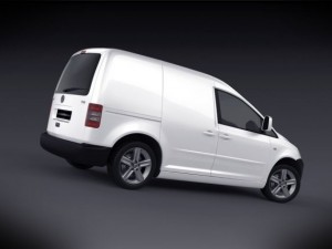 volkswagen caddy van 2012 3D Модель