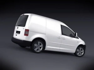 volkswagen caddy van 2012 3D Model